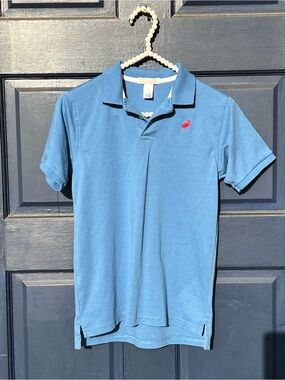 The Beaufort Bonnet Company Blue Polo with Red Stork